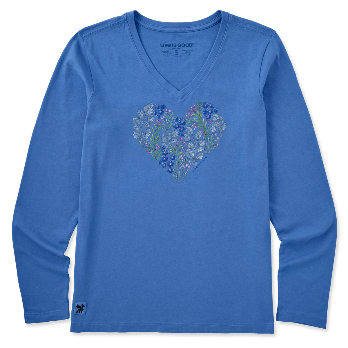 Women's Holly Heart Long Sleeve Crusher Vee product image 3