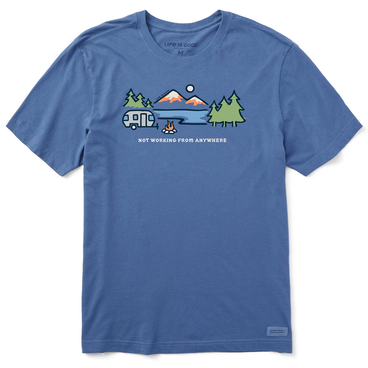 Men's Lakeside Camper Not Working Short Sleeve Crusher Tee product image 1