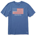 Men's Grateful USA Flag Short Sleeve Crusher Tee product image 1