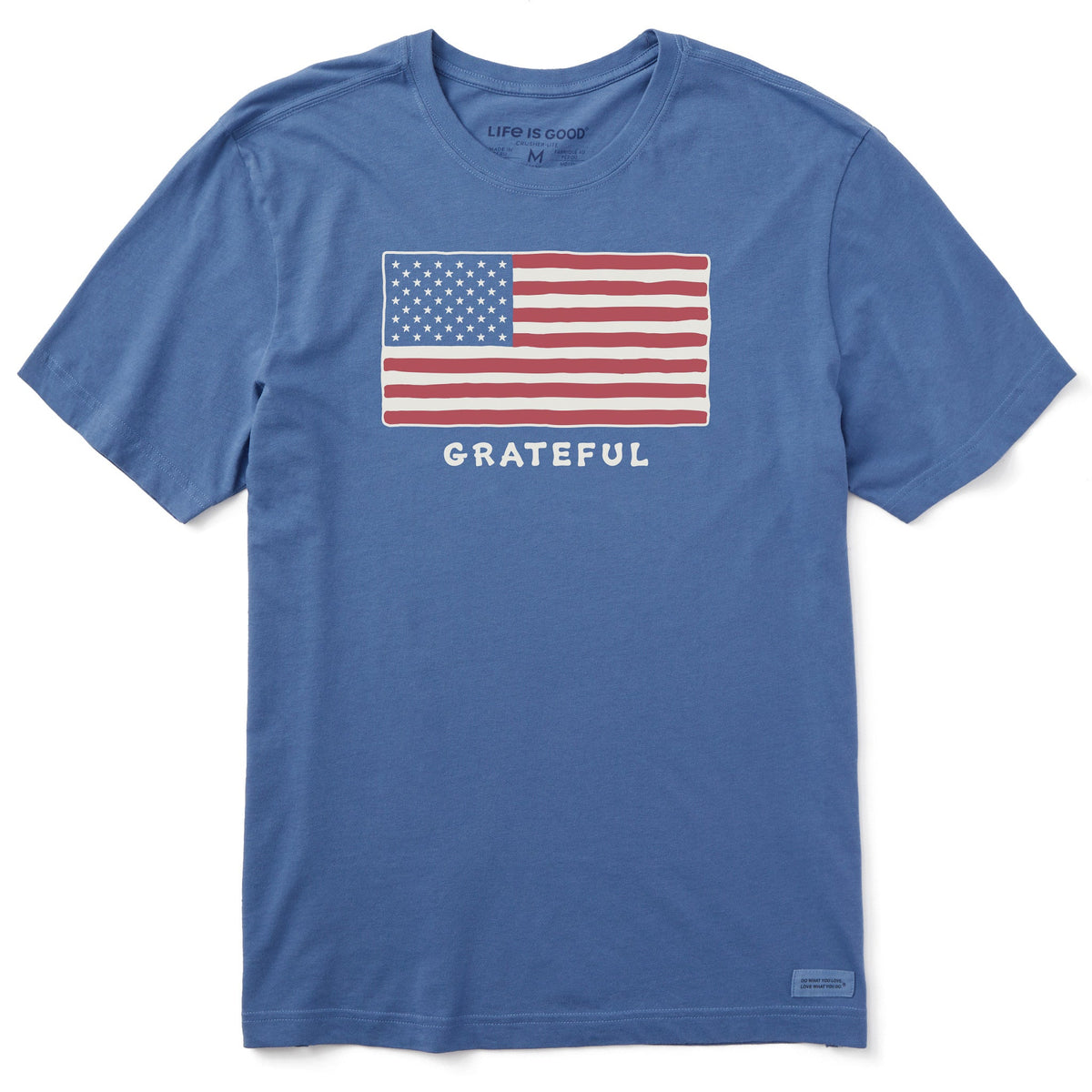 Men's Grateful USA Flag Short Sleeve Crusher Tee product image 1