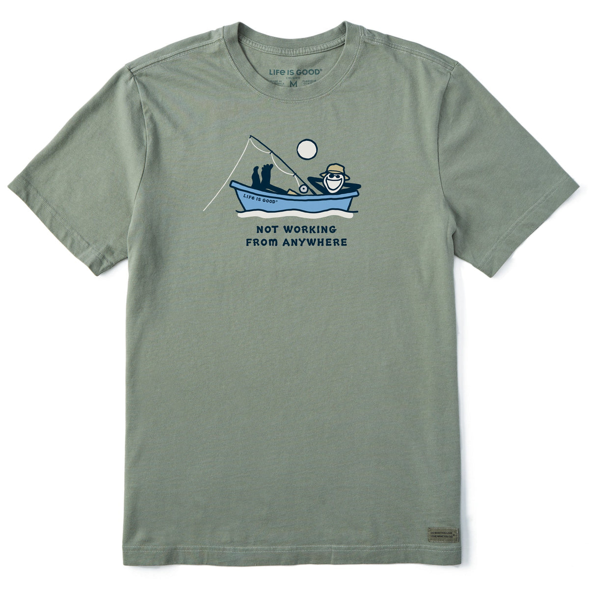 Men's Jake Fishing Not Working Short Sleeve Crusher Tee product image 1
