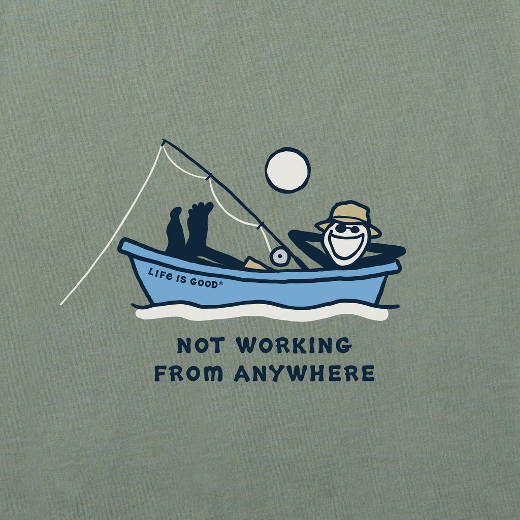Men's Jake Fishing Not Working Short Sleeve Crusher Tee product image 2