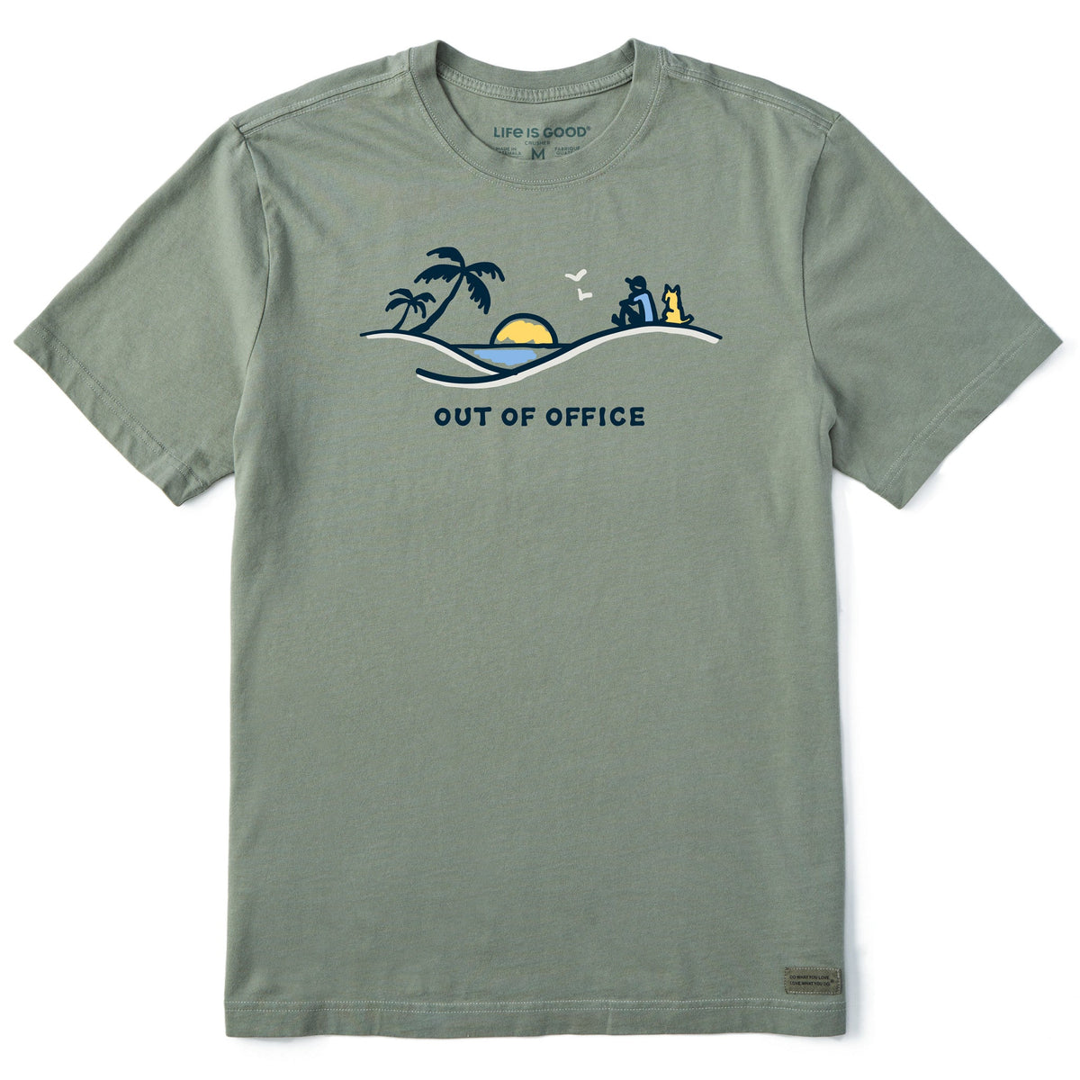 Men's Palm Sunset Out of Office Short Sleeve Crusher Tee product image 1