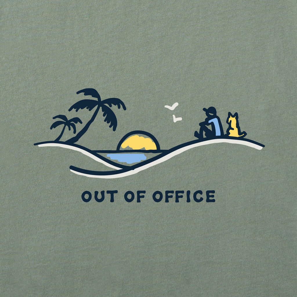 Men's Palm Sunset Out of Office Short Sleeve Crusher Tee product image 2