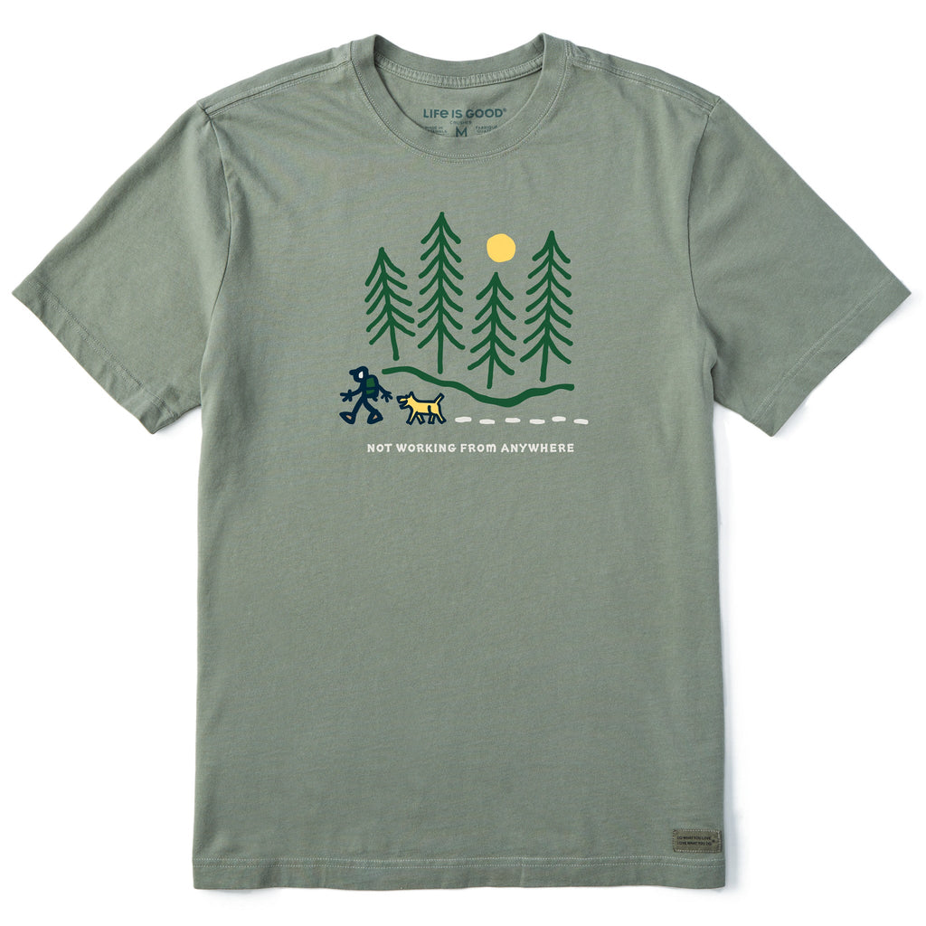 Men's Hiking through the Woods Not Working Short Sleeve product image 3