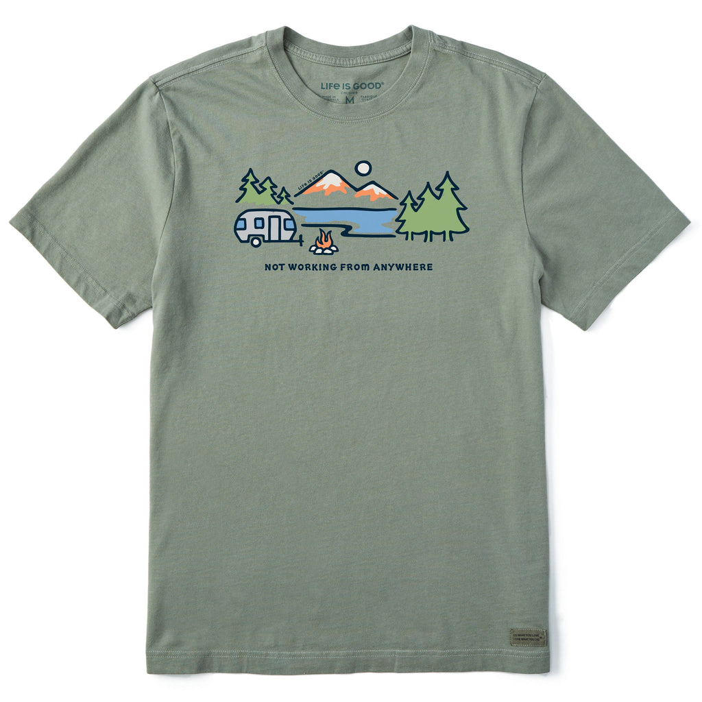 Men's Lakeside Camper Not Working Short Sleeve Crusher Tee product image 3