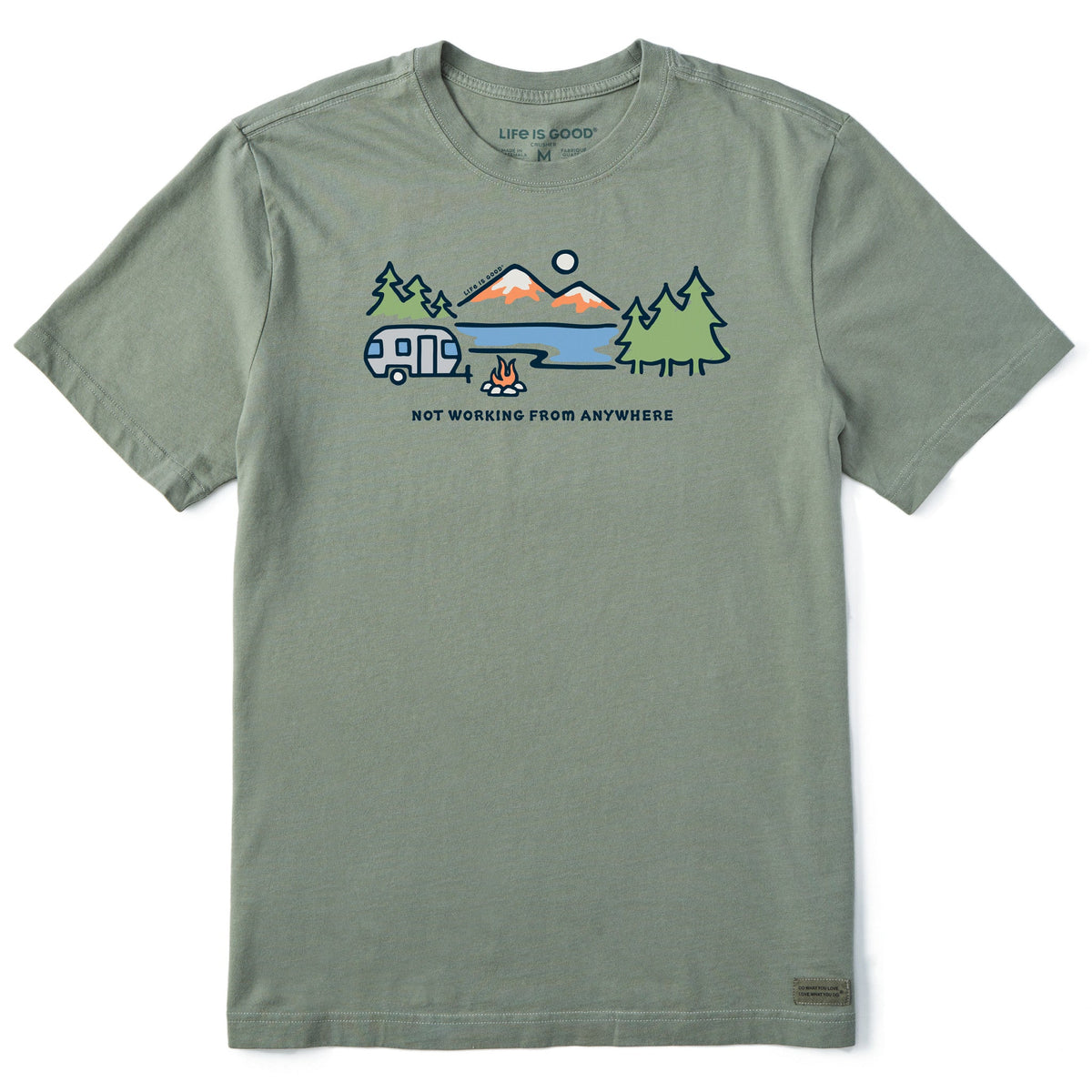 Men's Lakeside Camper Not Working Short Sleeve Crusher Tee product image 3