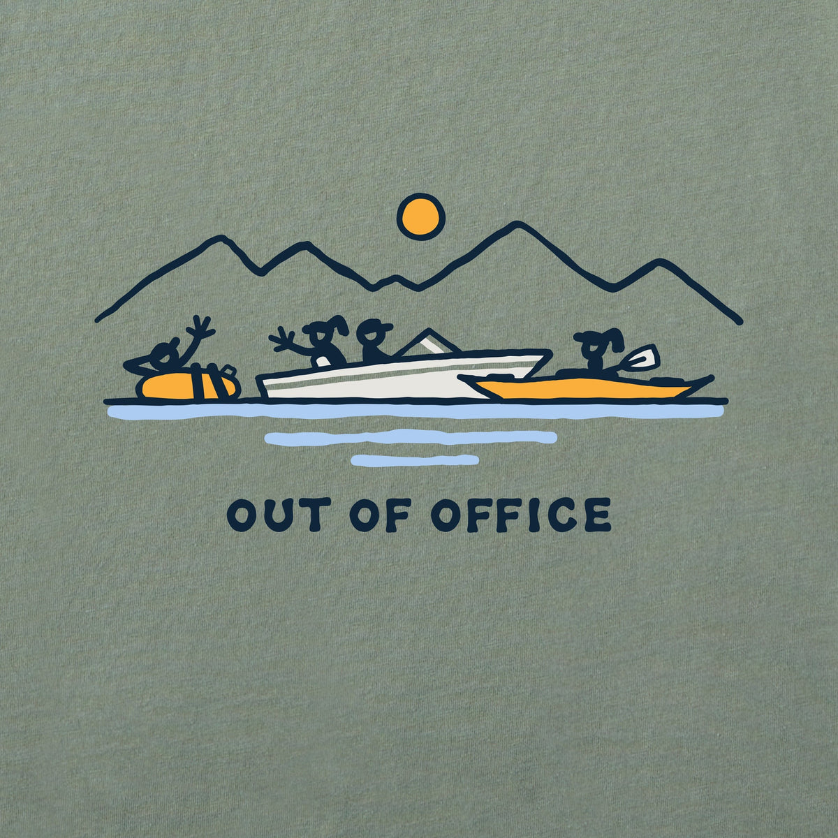 Men's Boat Party Out of Office Short Sleeve Crusher Tee product image 4