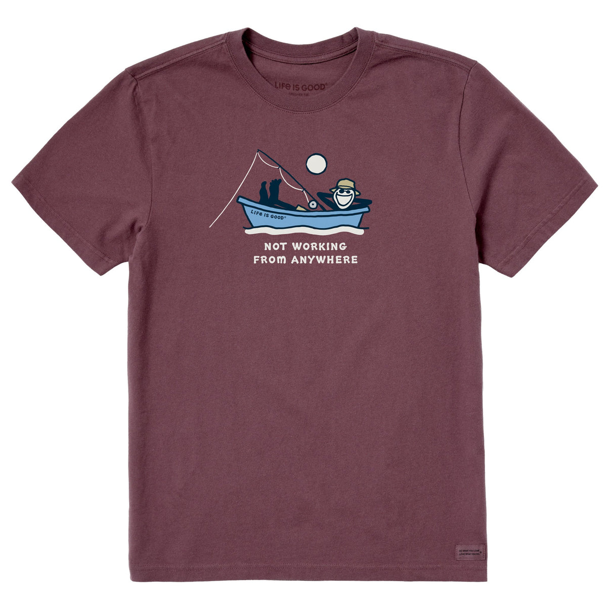 Men's Jake Fishing Not Working Short Sleeve Crusher Tee product image 3