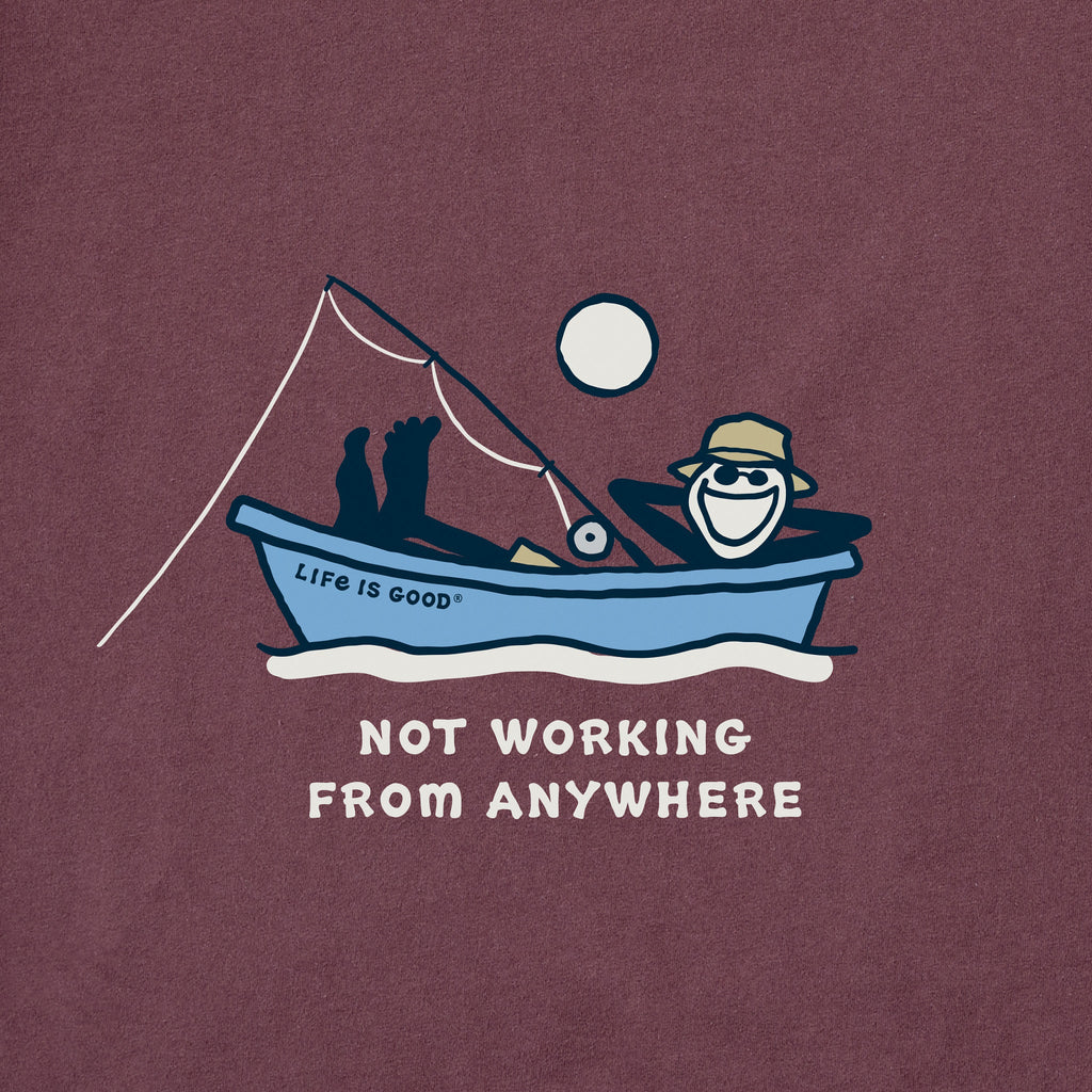 Men's Jake Fishing Not Working Short Sleeve Crusher Tee product image 4