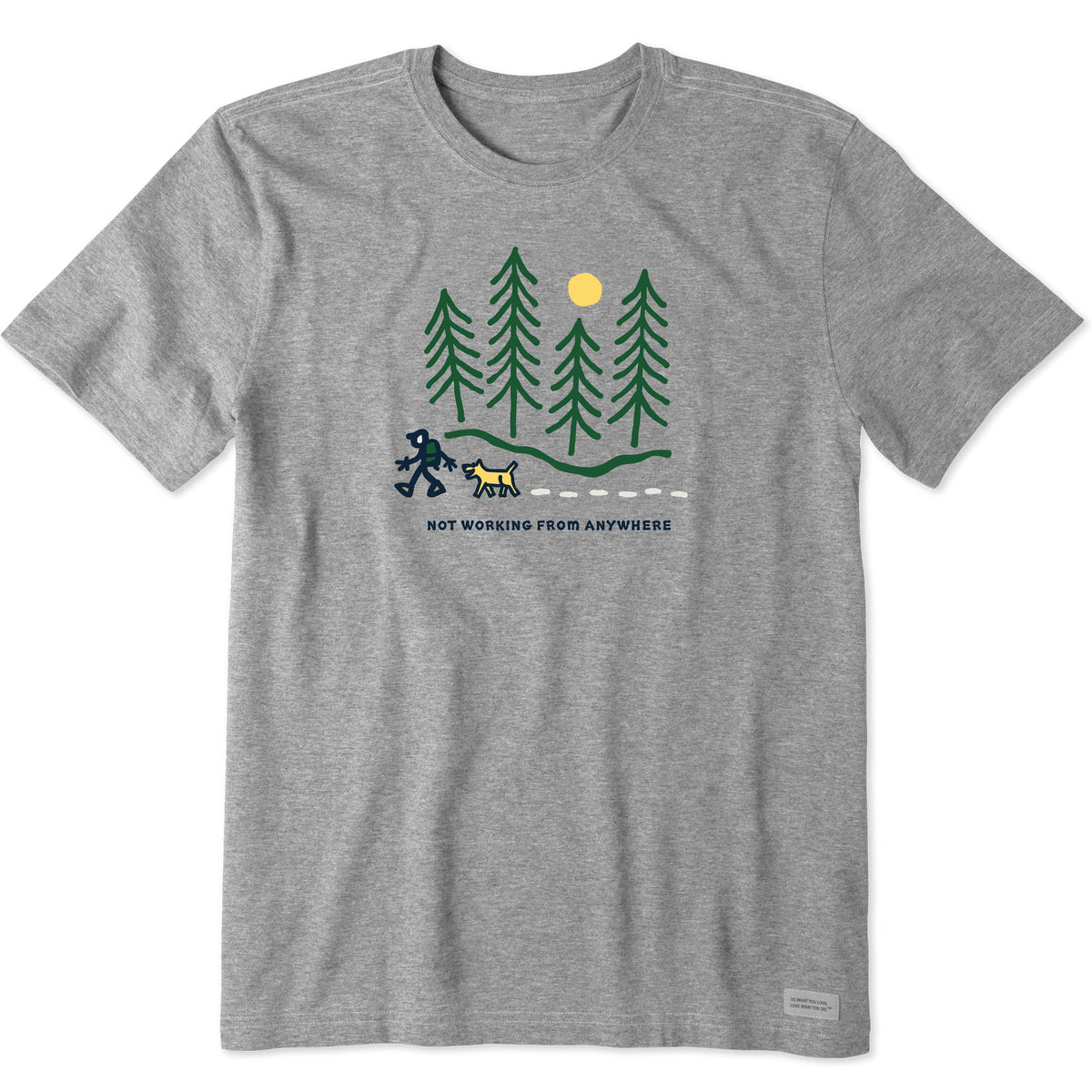 Men's Hiking through the Woods Not Working Short Sleeve product image 5
