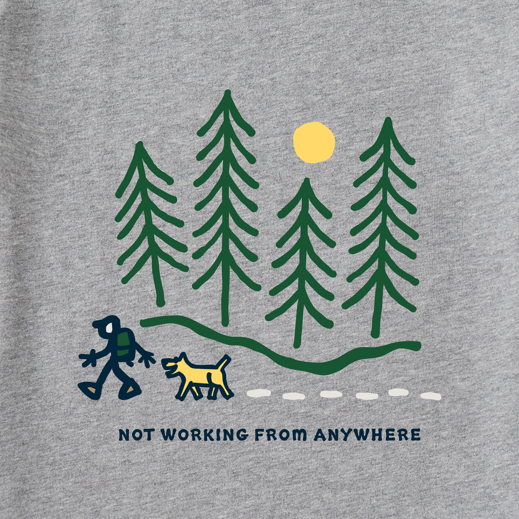 Men's Hiking through the Woods Not Working Short Sleeve product image 6