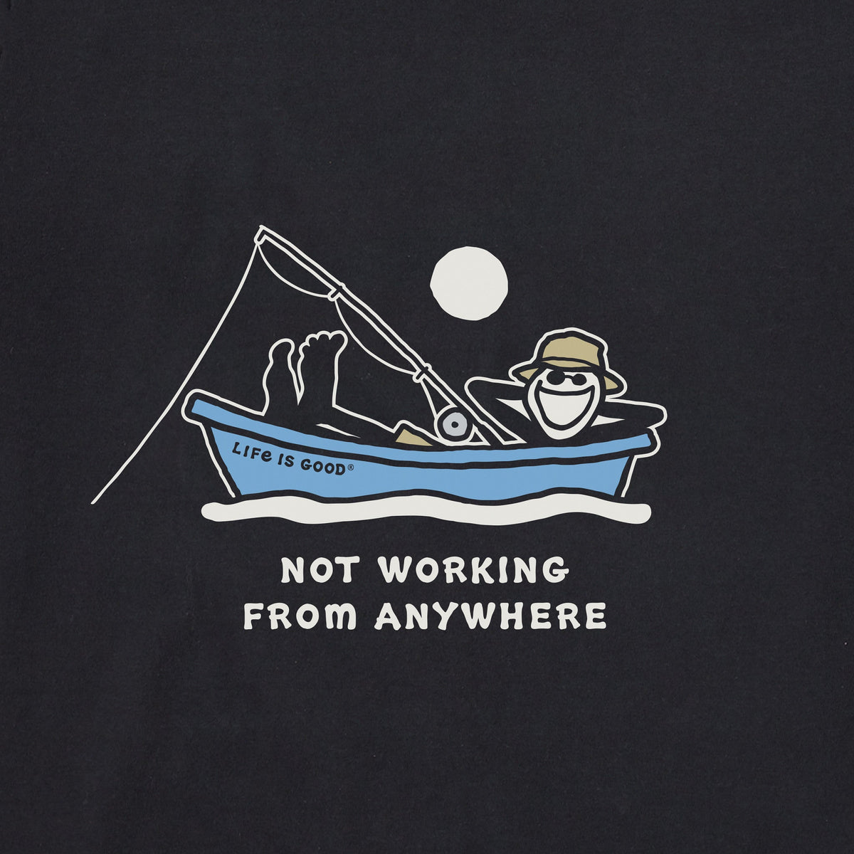 Men's Jake Fishing Not Working Short Sleeve Crusher Tee product image 6
