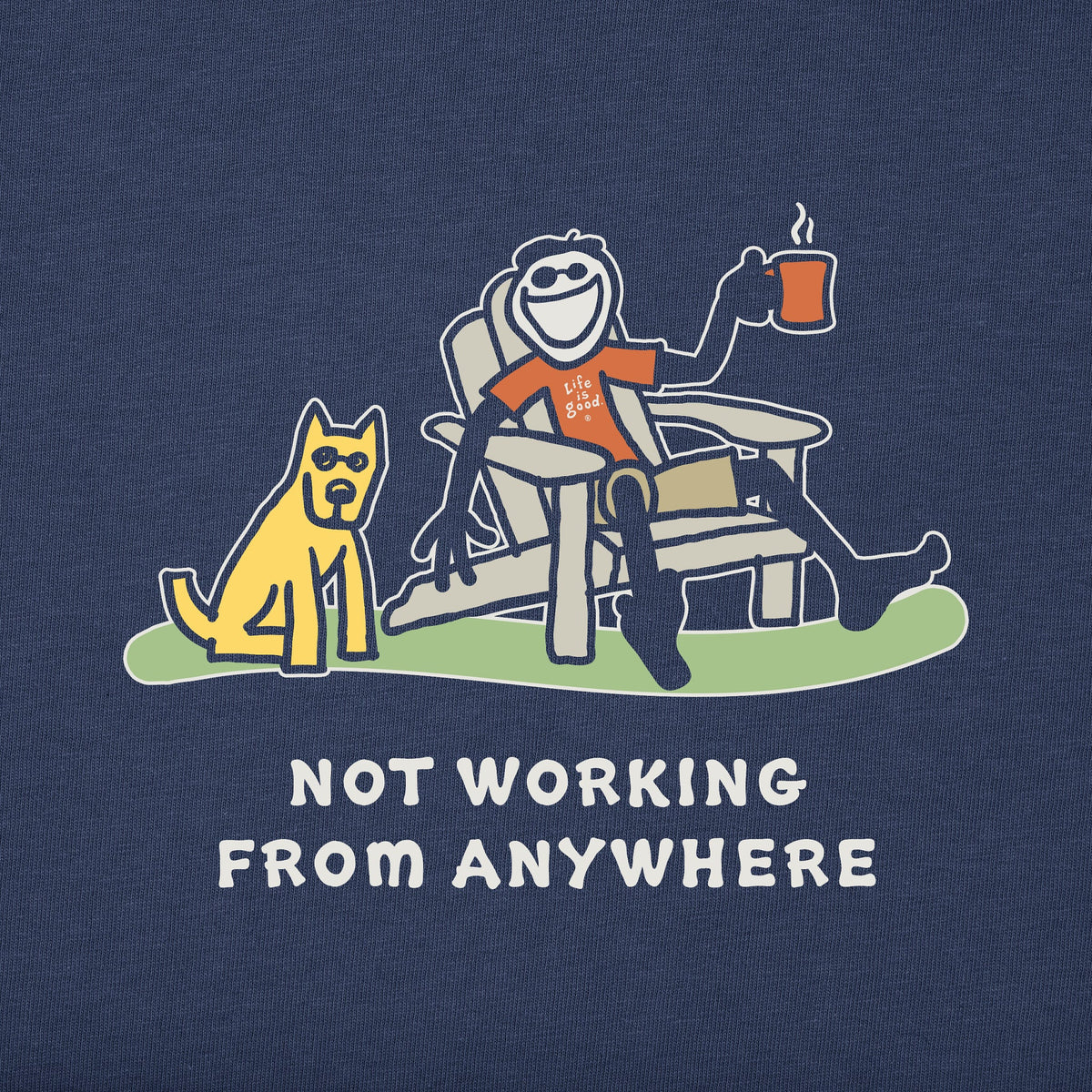 Men's Jake and Rocket Coffee Not Working Short Sleeve product image 4