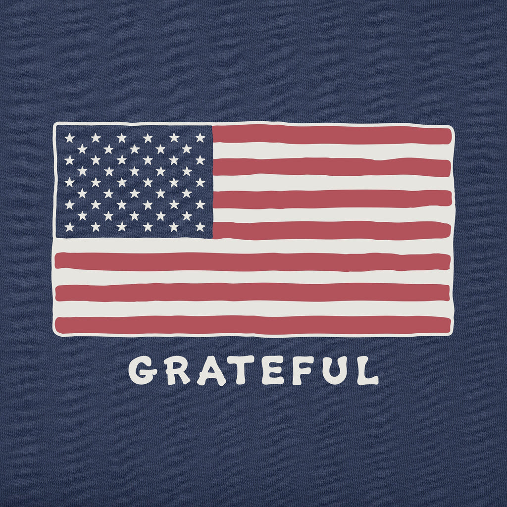 Men's Grateful USA Flag Short Sleeve Crusher Tee product image 4