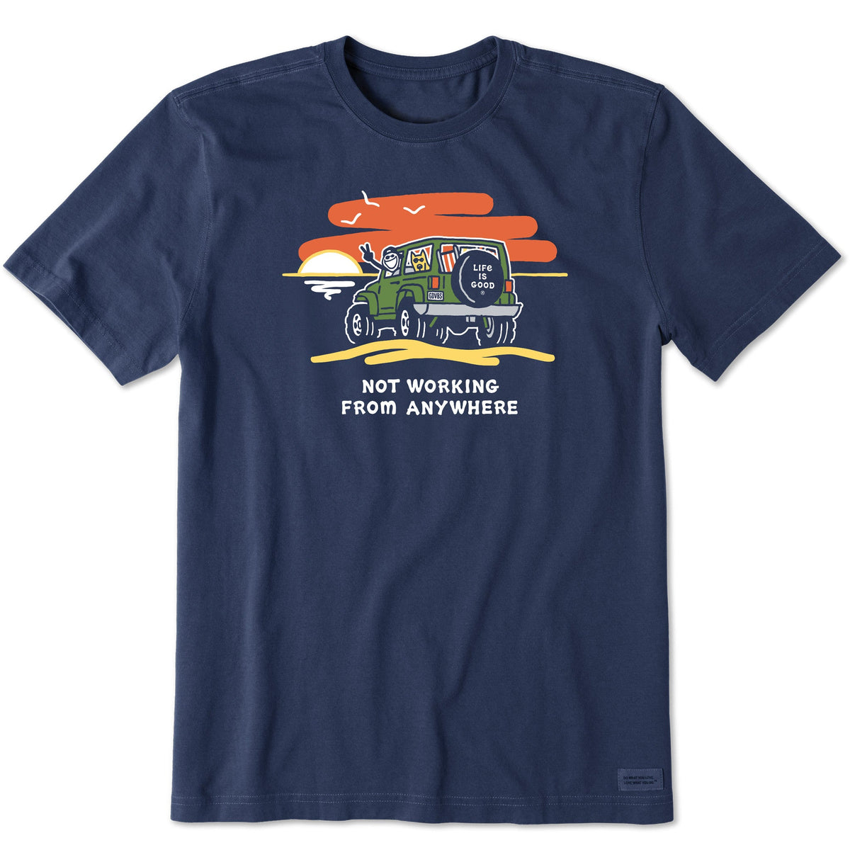 Men's Jake & Rocket 4x4 Not Working Short Sleeve Crusher Tee product image 5