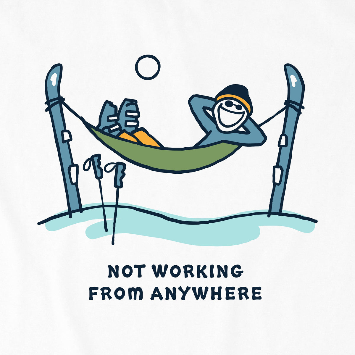 Men's Jake Ski Hammock Not Working Short Sleeve Crusher Tee product image 4