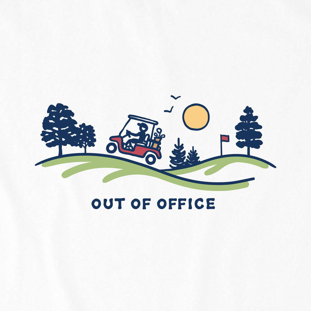 Men's Golf Cart Vista Out of Office Short Sleeve Crusher Tee product image 6