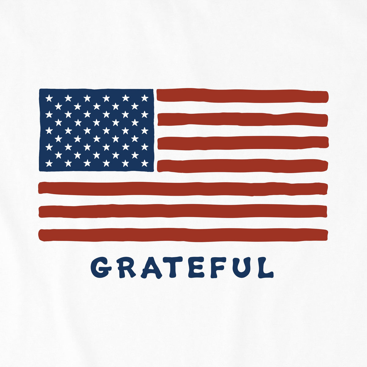 Men's Grateful USA Flag Short Sleeve Crusher Tee product image 6