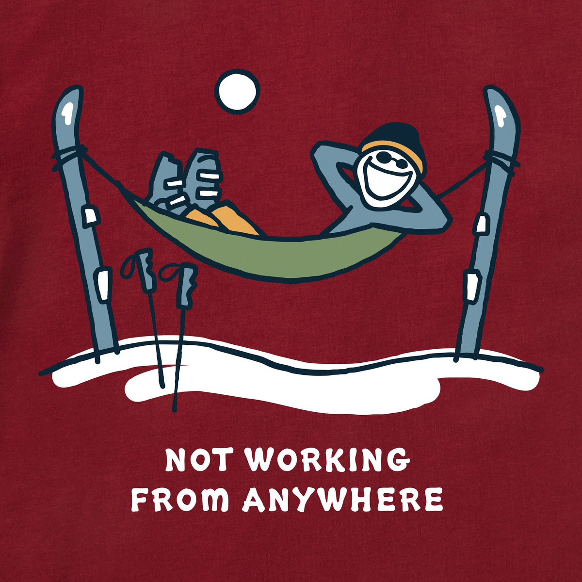 Men's Jake Ski Hammock Not Working Short Sleeve Crusher Tee product image 6