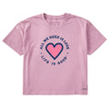 Women's Heart All We Need Short Sleeve Crusher Boxy Tee product image 1