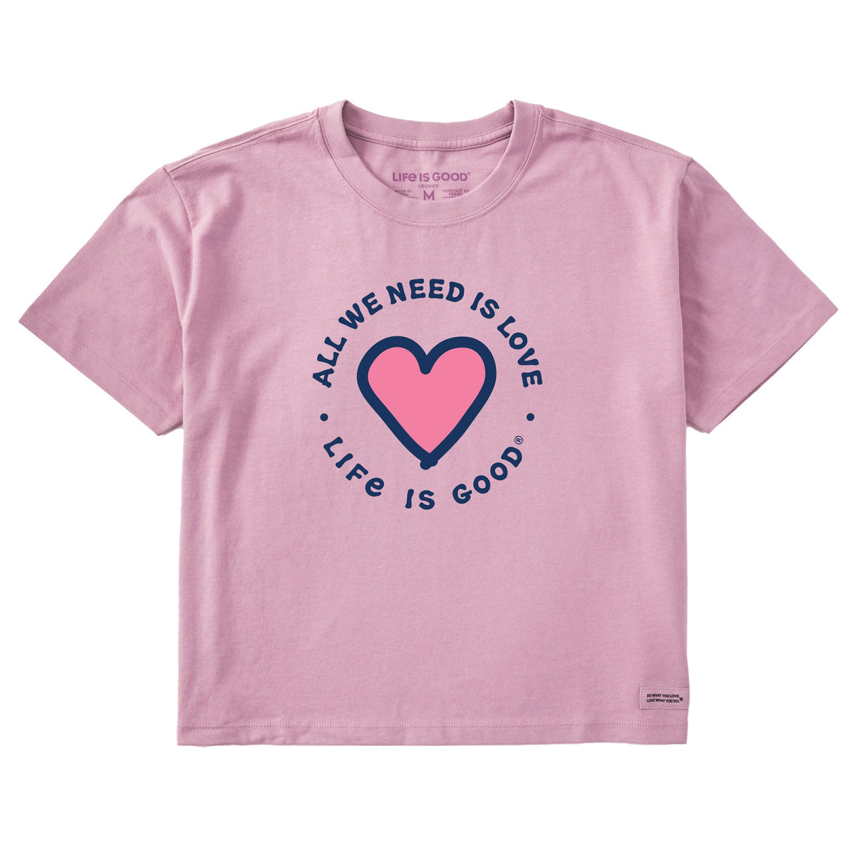 Women's Heart All We Need Short Sleeve Crusher Boxy Tee product image 1