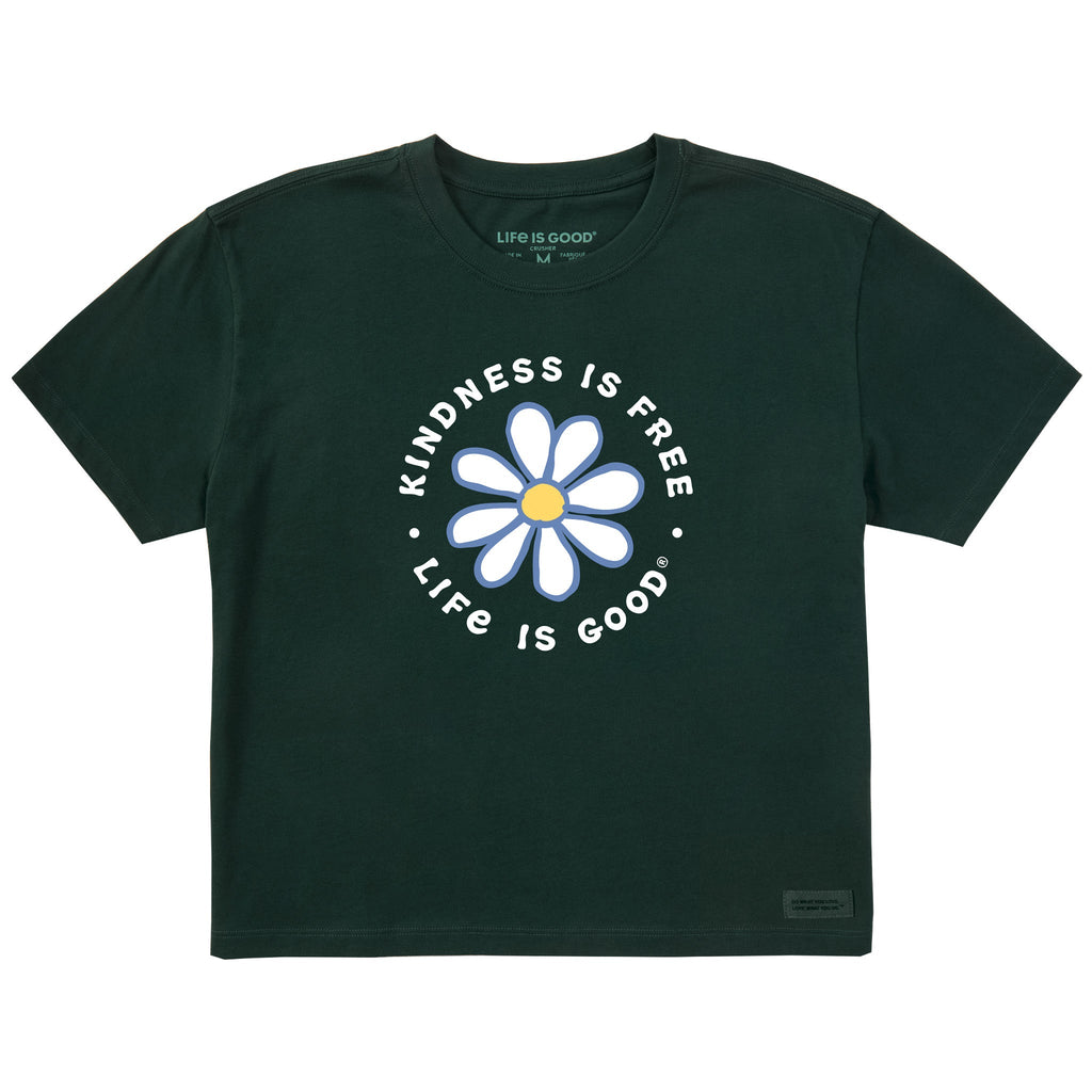Women's Kindness is Free Daisy Short Sleeve Crusher Boxy Tee product image 1