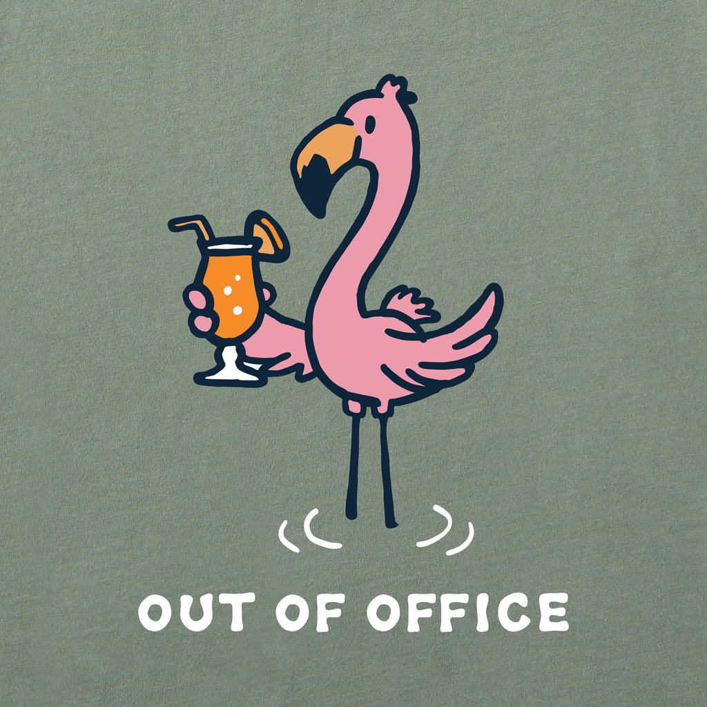 Women's Flamingo Cocktail Out of Office Short Sleeve product image 2