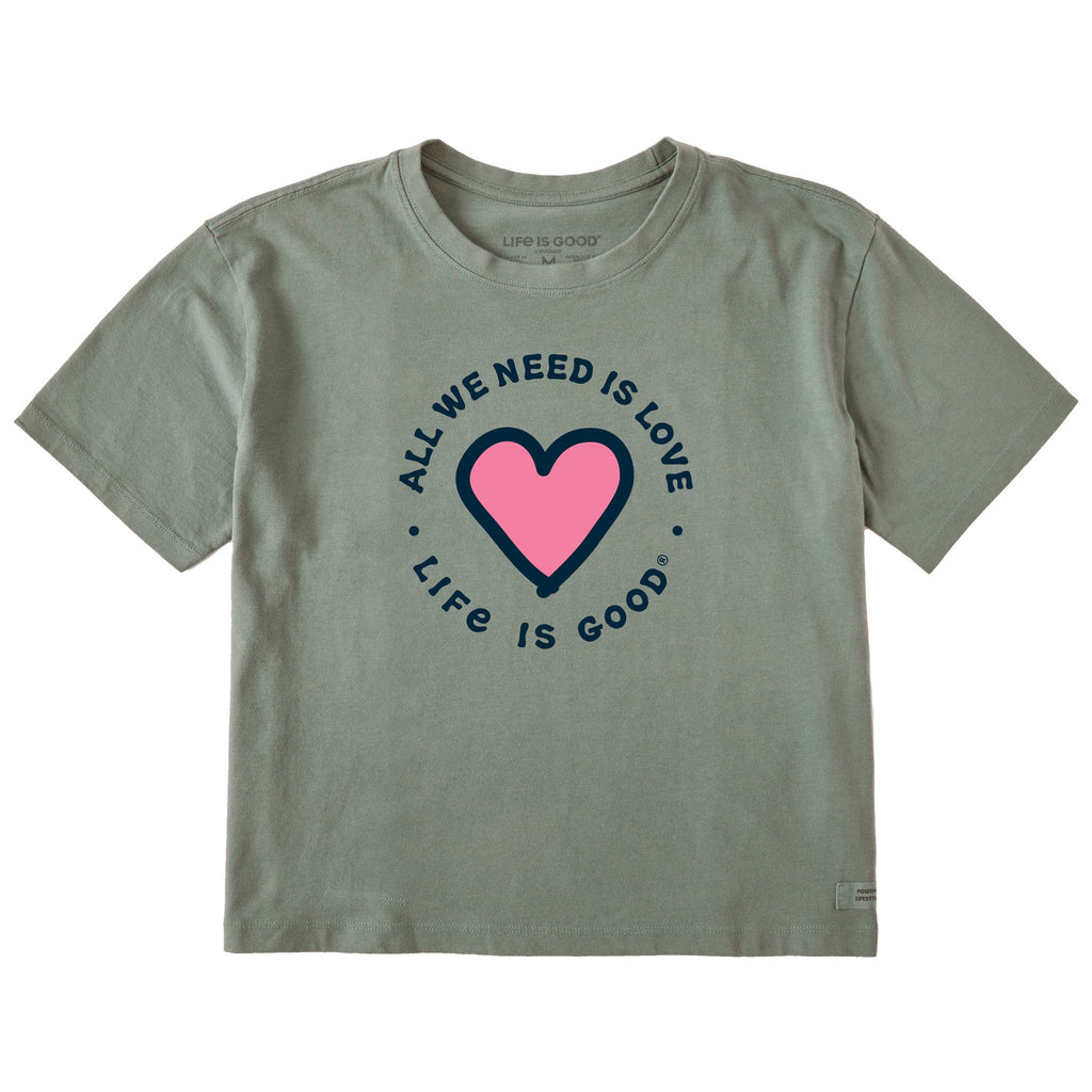 Women's Heart All We Need Short Sleeve Crusher Boxy Tee product image 3