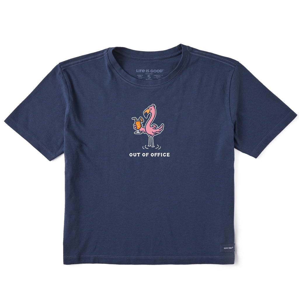 Women's Flamingo Cocktail Out of Office Short Sleeve product image 3