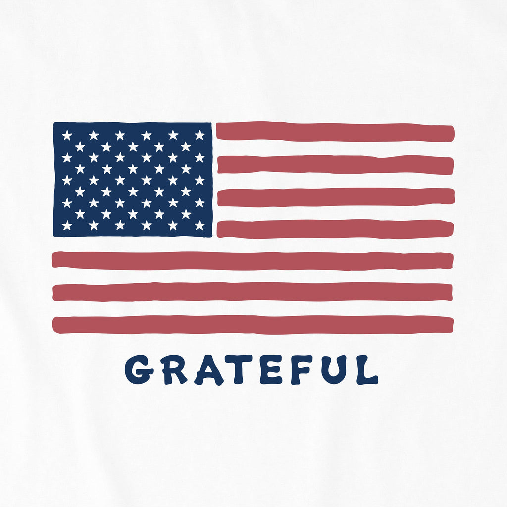 Women's Grateful USA Flag Short Sleeve Crusher Boxy Tee product image 6