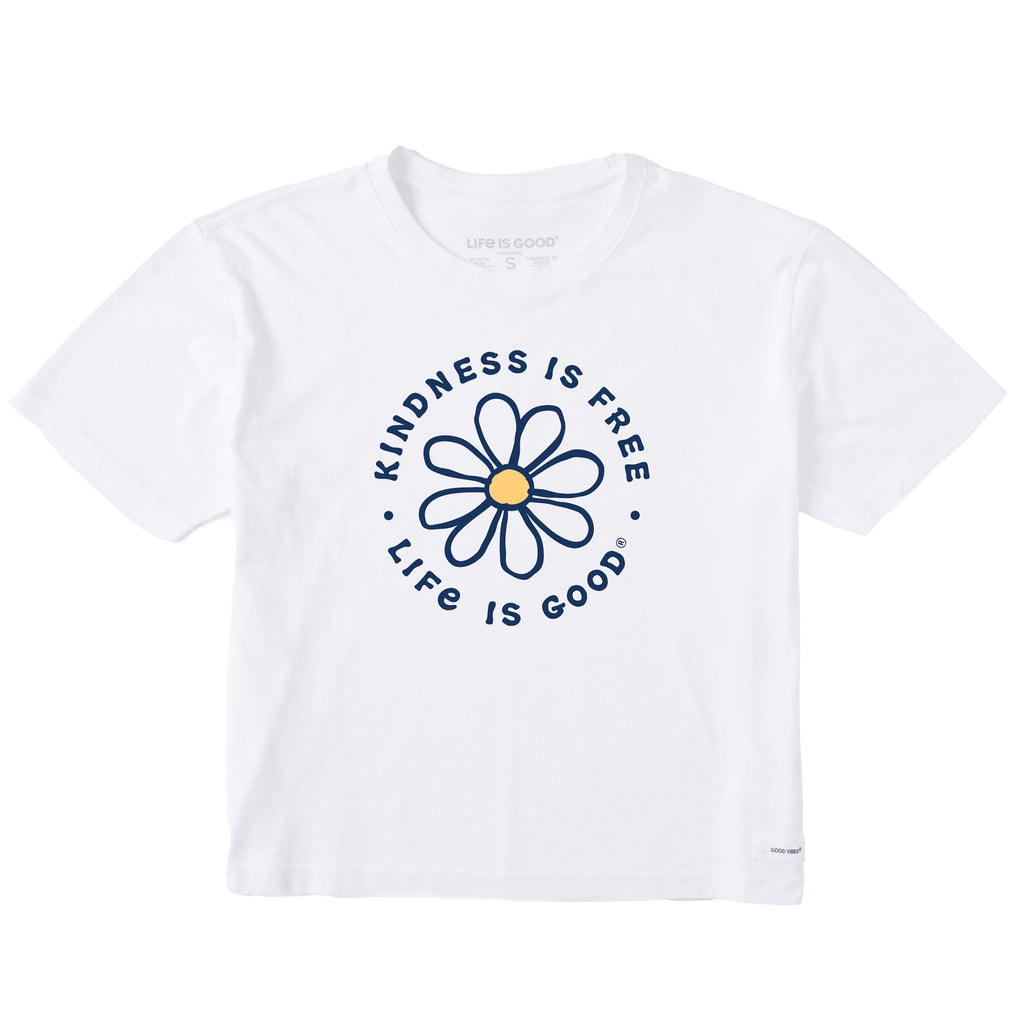 Women's Kindness is Free Daisy Short Sleeve Crusher Boxy Tee product image 3
