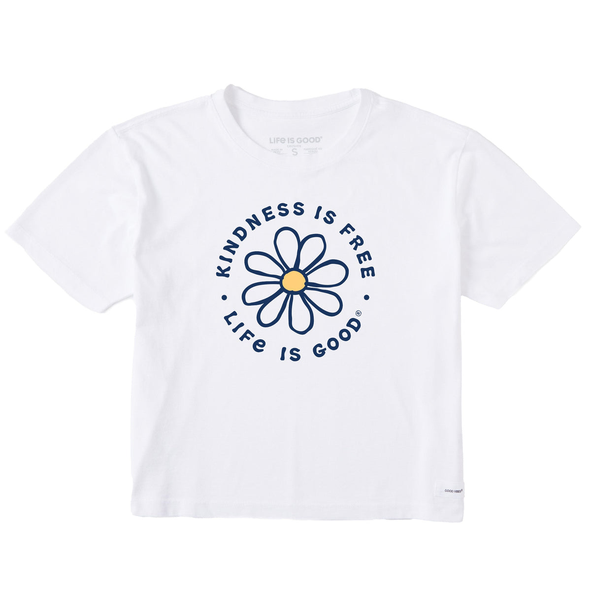 Women's Kindness is Free Daisy Short Sleeve Crusher Boxy Tee product image 3