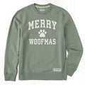 Men's Merry Woofmas Arch Simply True Fleece Crew
