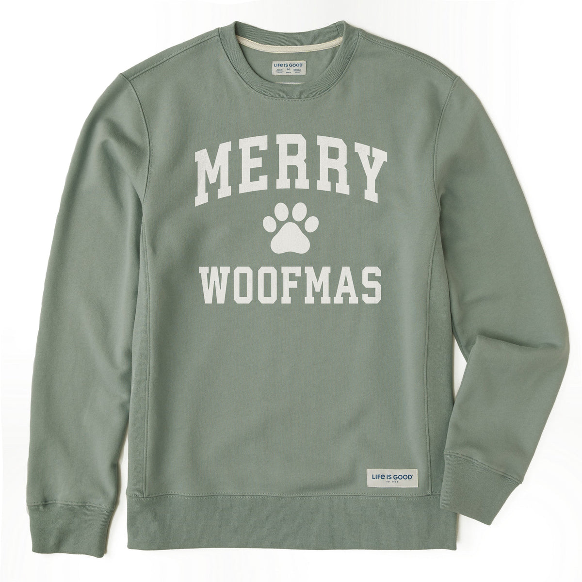 Men's Merry Woofmas Arch Simply True Fleece Crew