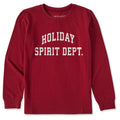 Kids Holiday Spirit Dept Arch Long Sleeve Crusher Tee product image 1