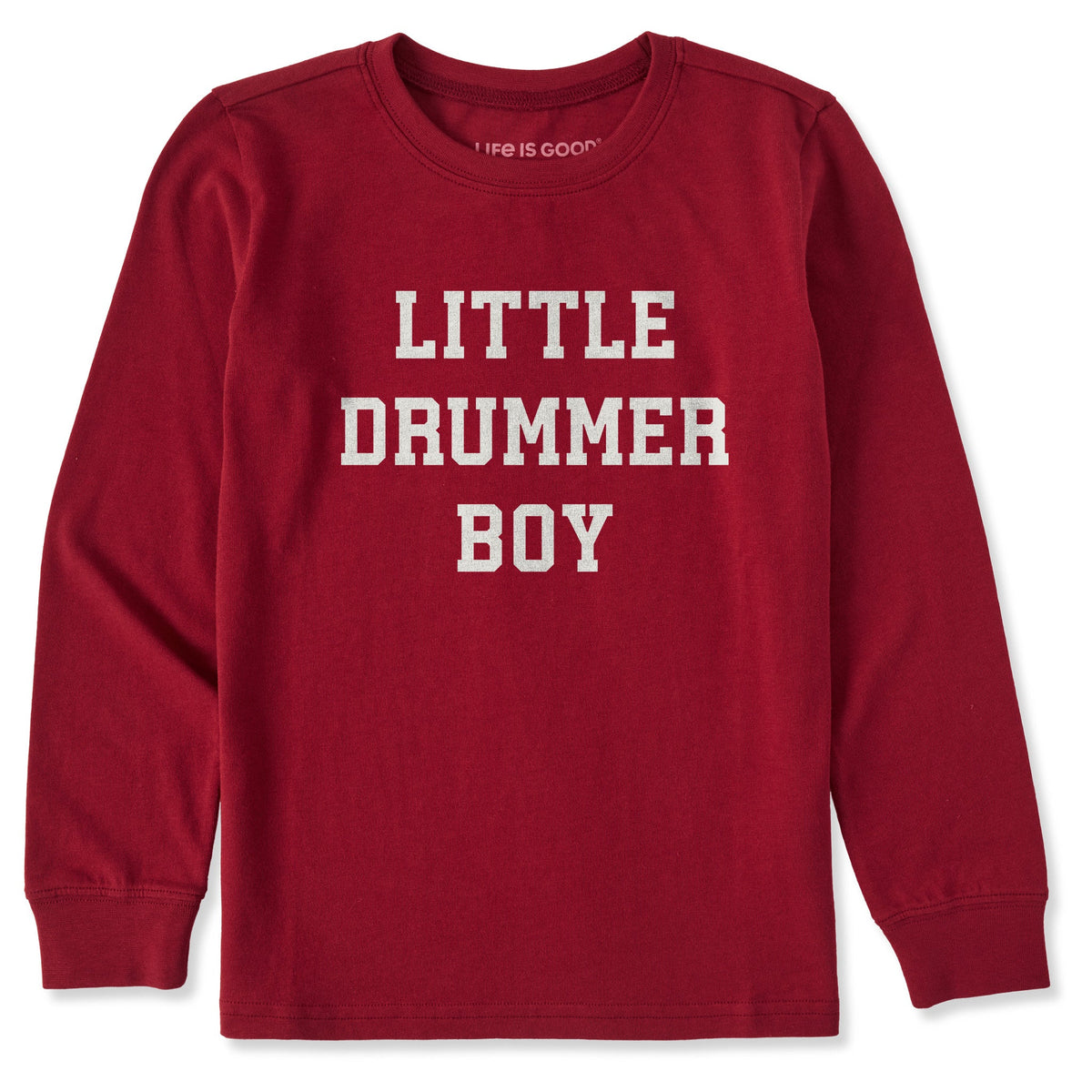 Kids Little Drummer Boy Long Sleeve Crusher Tee product image 1