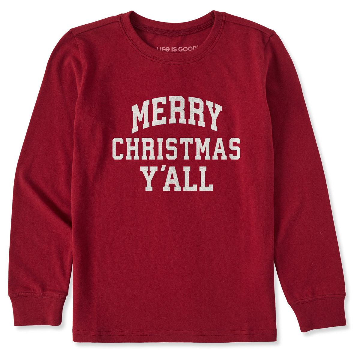 Kids Merry Christmas Y'all Arch Long Sleeve Crusher Tee product image 1