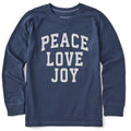 Kids Peace Love Joy Arch Long Sleeve Crusher Tee product image 1