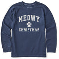 Kids Meowy Christmas Arch Long Sleeve Crusher Tee product image 1