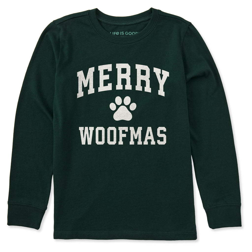 Kids Merry Woofmas Arch Long Sleeve Crusher Tee product image 1