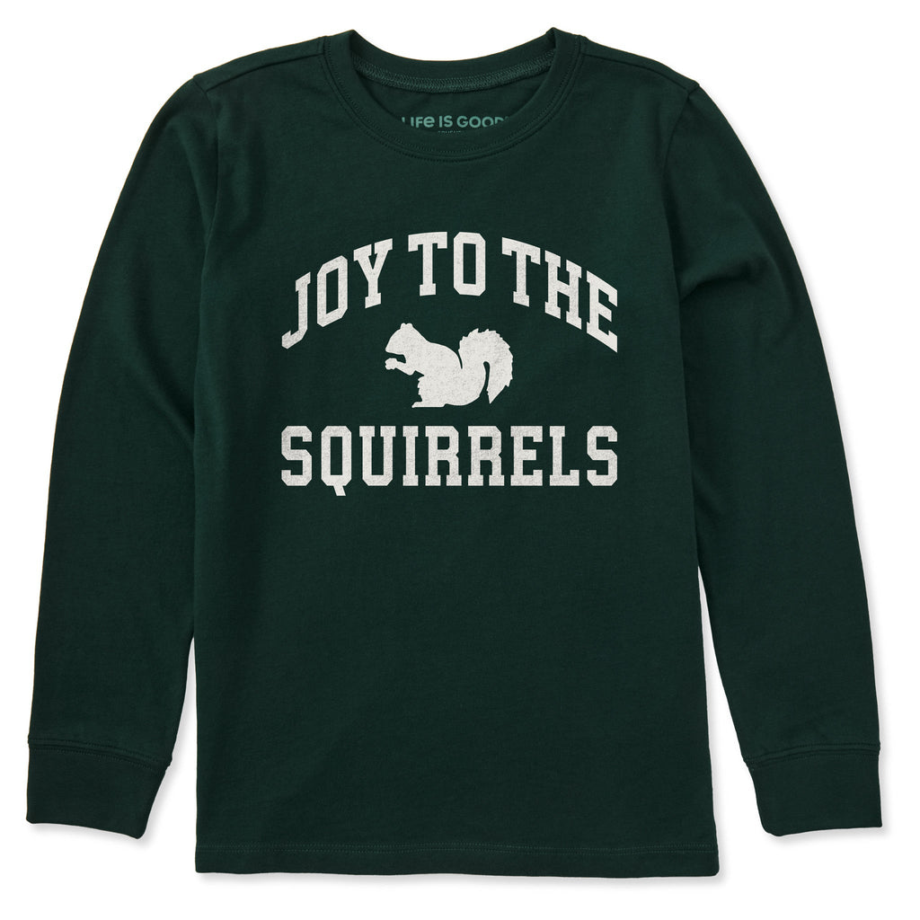 Kids Joy to the Squirrels Arch Long Sleeve Crusher Tee product image 1