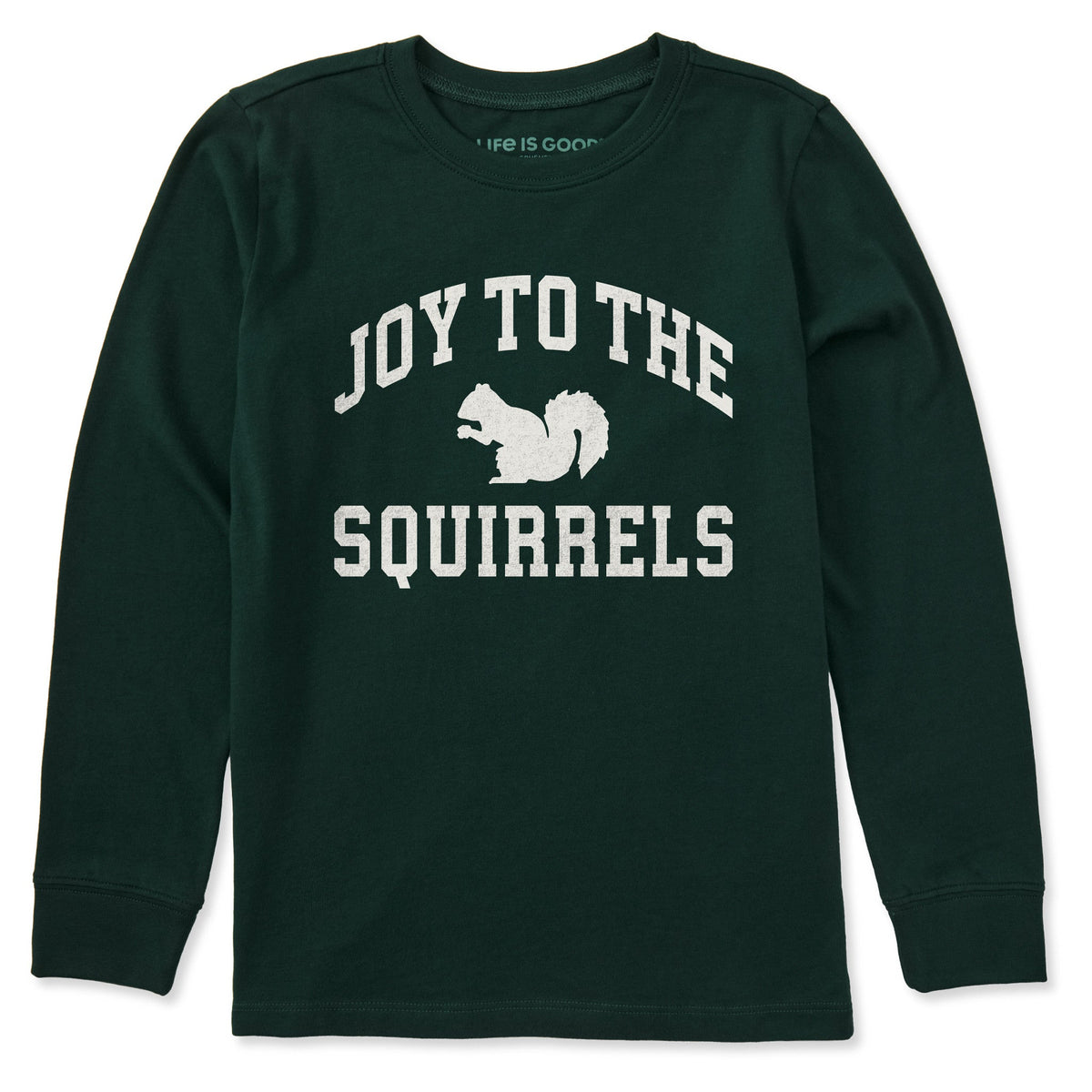 Kids Joy to the Squirrels Arch Long Sleeve Crusher Tee product image 1
