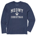 Men's Meowy Christmas Arch Long Sleeve Crusher Tee product image 1