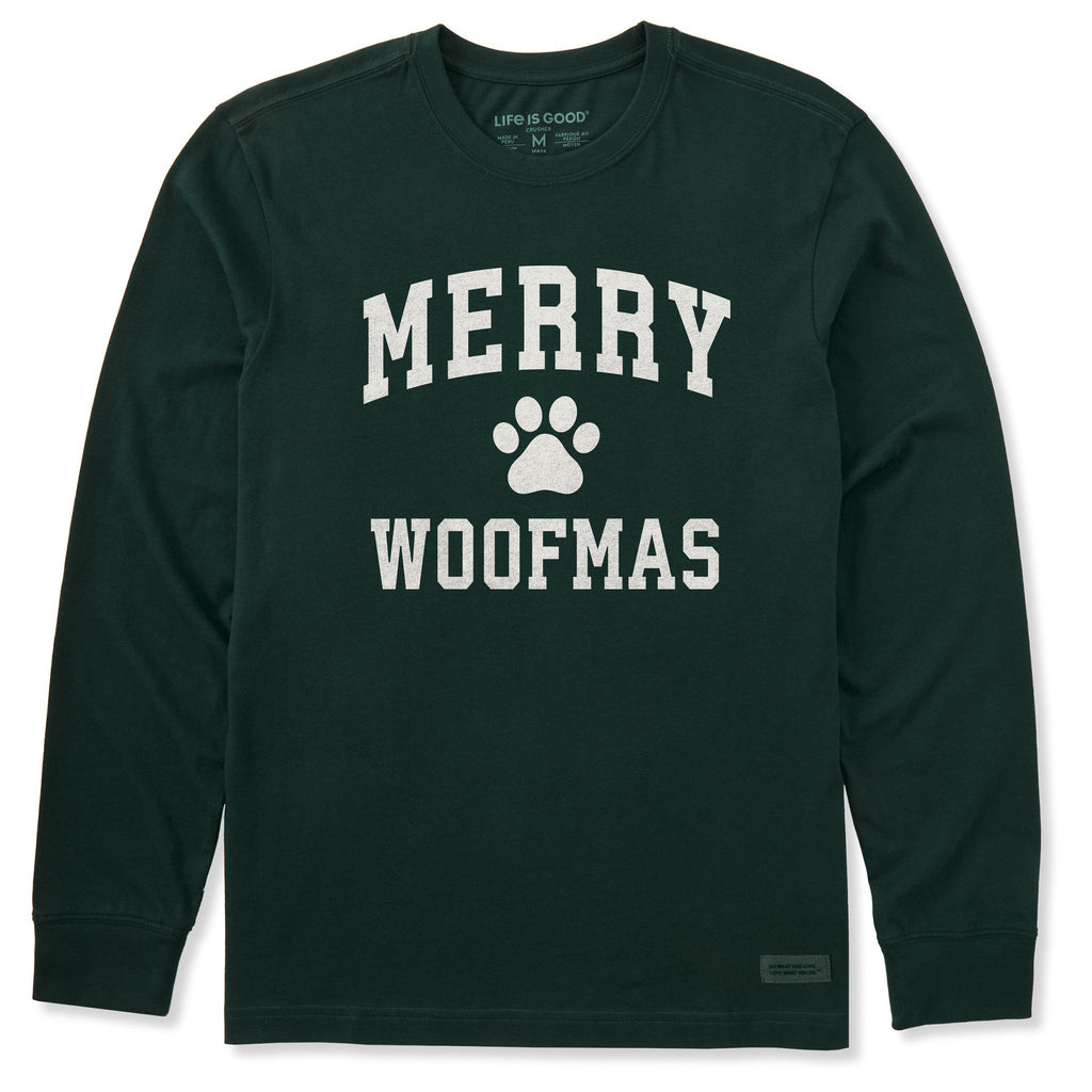 Men's Merry Woofmas Arch Long Sleeve Crusher Tee product image 1