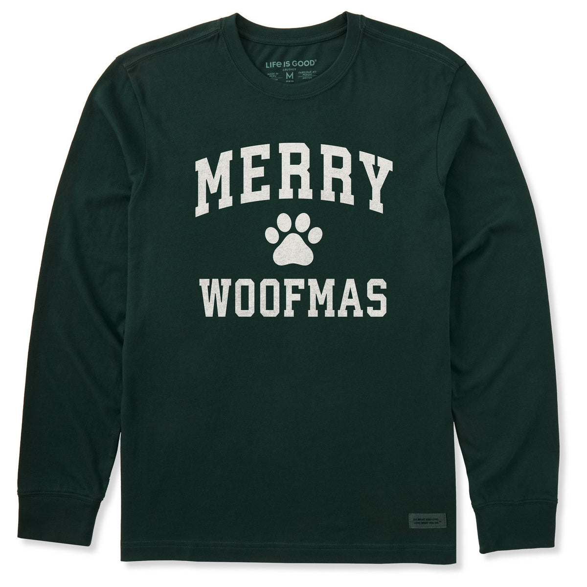Men's Merry Woofmas Arch Long Sleeve Crusher Tee product image 1