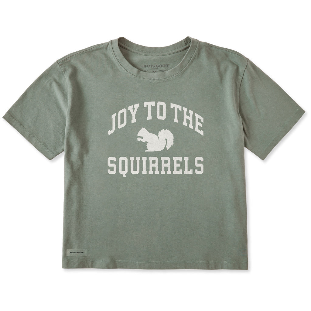 Women's Joy to the Squirrels Arch Short Sleeve Crusher Boxy product image 1