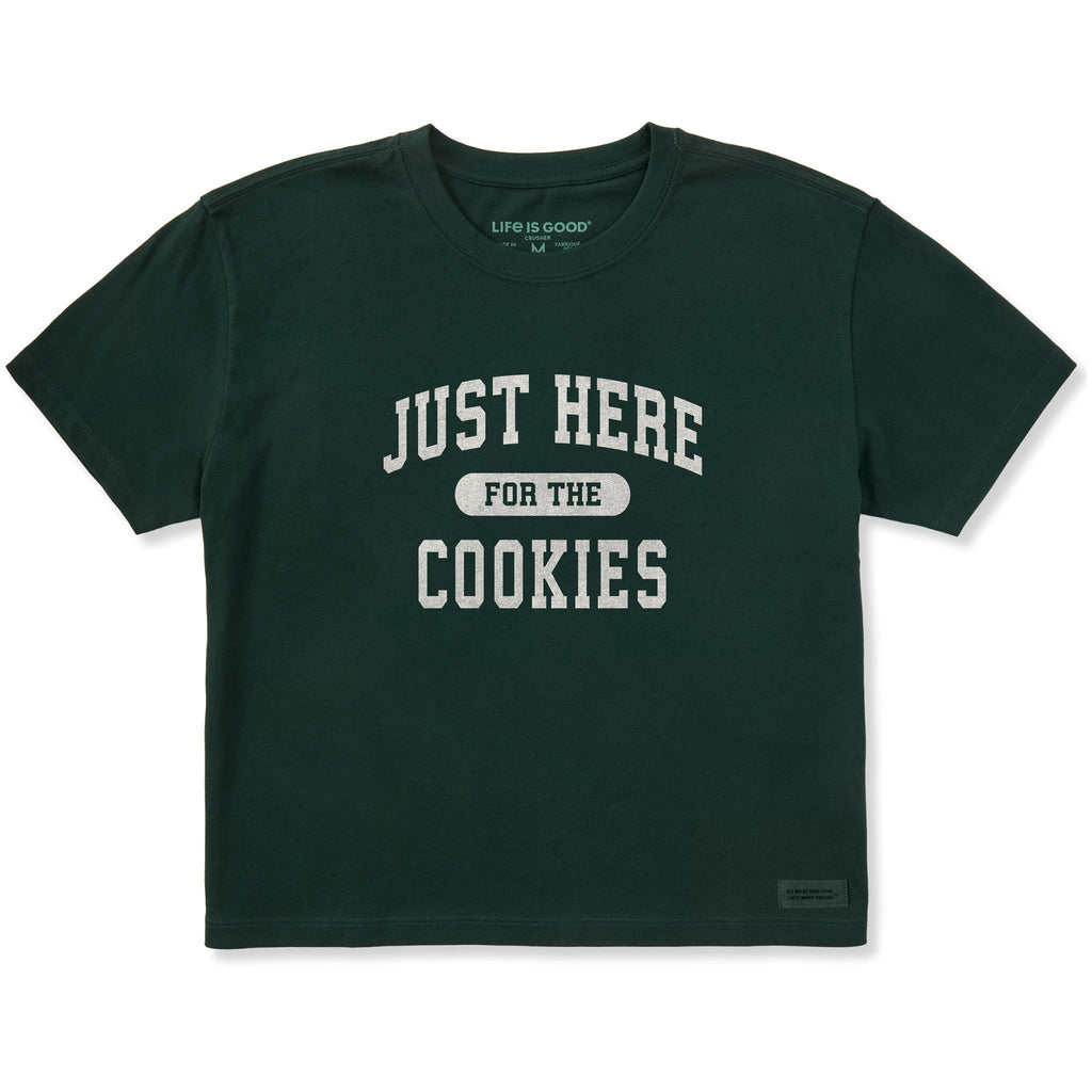 Women's Just Here for the Cookies Short Sleeve Crusher Boxy product image 1