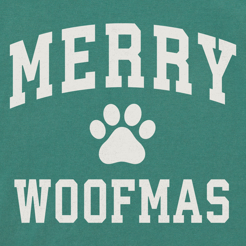 Women's Merry Woofmas Arch Simply True Fleece Crew