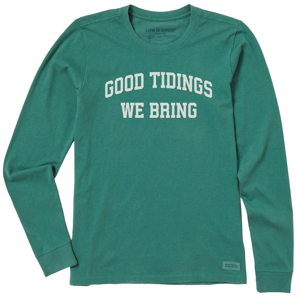 Women's Good Tidings We Bring Arch Long Sleeve Crusher Tee product image 1